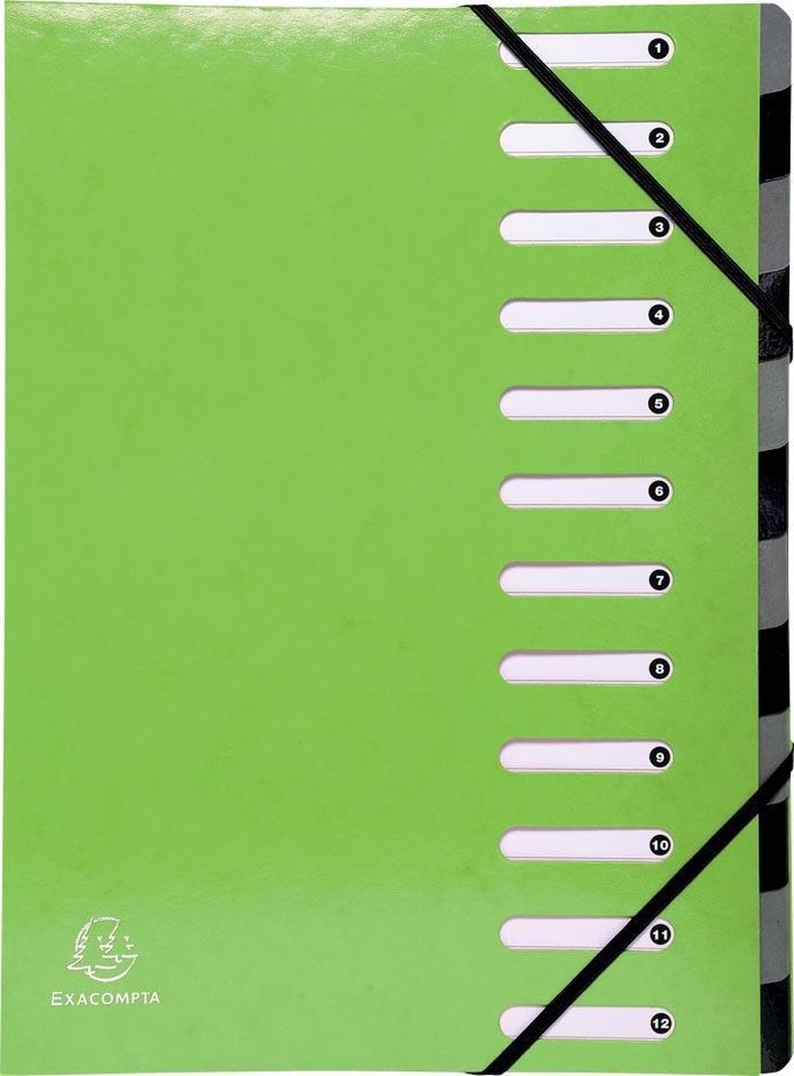 Exacompta IDERAMA® Harmonika Sorteermap - 12 indelingen - Anijsgroen - 53923E