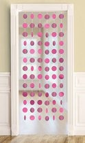 deurfeestdecoratie 6 stuks 210 cm roze