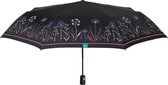 paraplu Mini 97 cm automatisch dames zwart