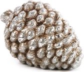dennenappel Norah 16 cm keramiek zilver