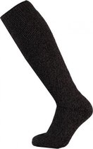 kniekousen dames acryl antraciet maat 36/41