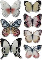 3D stickers vlinders assorti 8 stuks