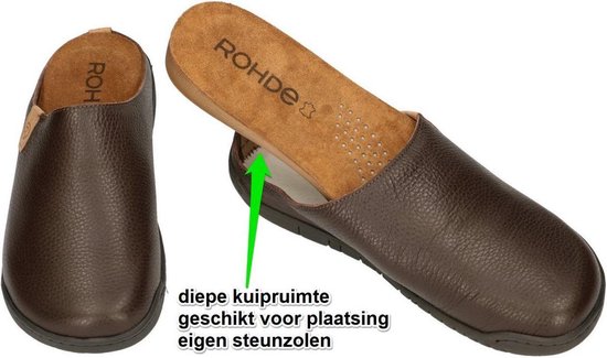 Rohde -Heren - bruin - pantoffels & slippers - maat 42 | bol.com