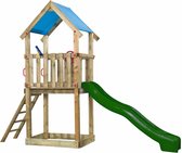 SwingKing Speeltoestel Lizzy + glijbaan Groen    - 90x390x290cm