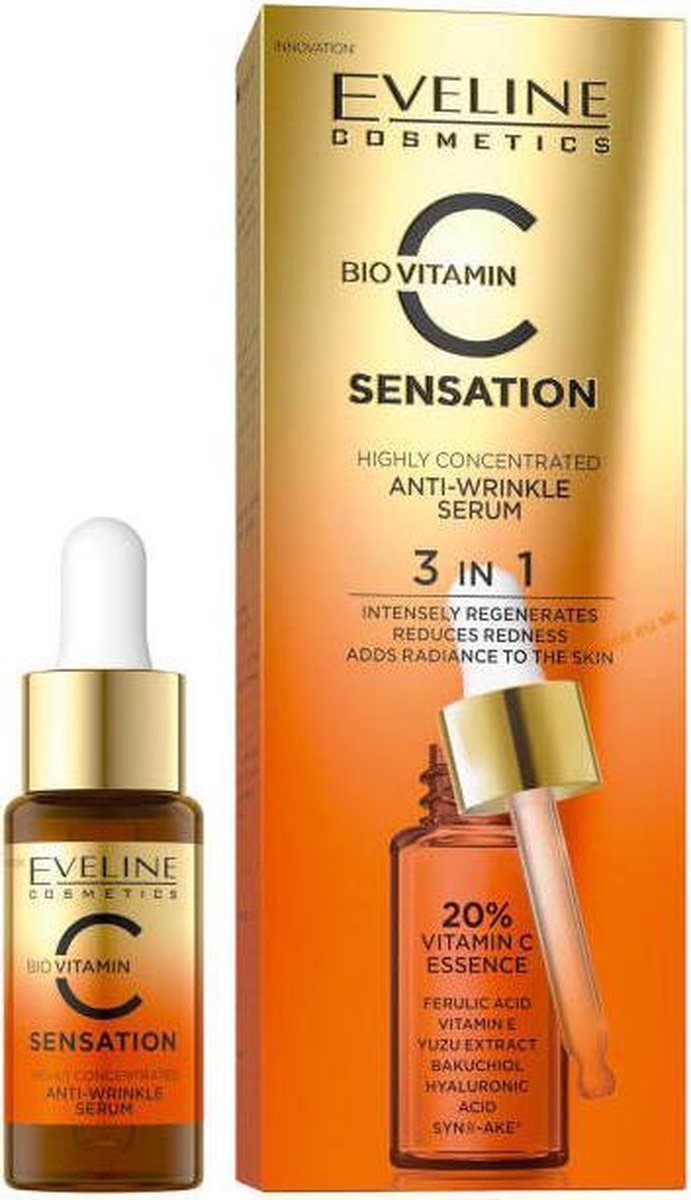 Eveline Cosmetics Bio Vitamine C Sérum Anti-Rides Sensation 3en1 | bol.com