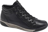 Medicus Dames Zwarte leren sneaker rits - Maat 41