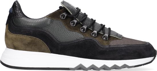 Floris van Bommel Mannen Leren Lage sneakers / Herenschoenen 16393 - Groen  - Maat 47 | bol.com