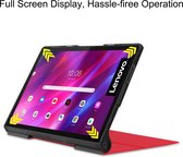 Tablet Hoes geschikt voor Lenovo Yoga Tab 11 (2021) - Tri-Fold Book Case - Rood