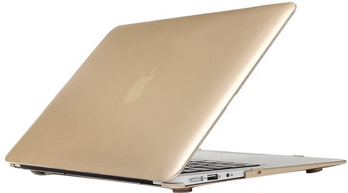 Macbook case van By Qubix - Goud - Air 13 inch - Geschikt voor de macbook Air 13 inch (A1369 / A1466) - Hoge kwaliteit hard cover!