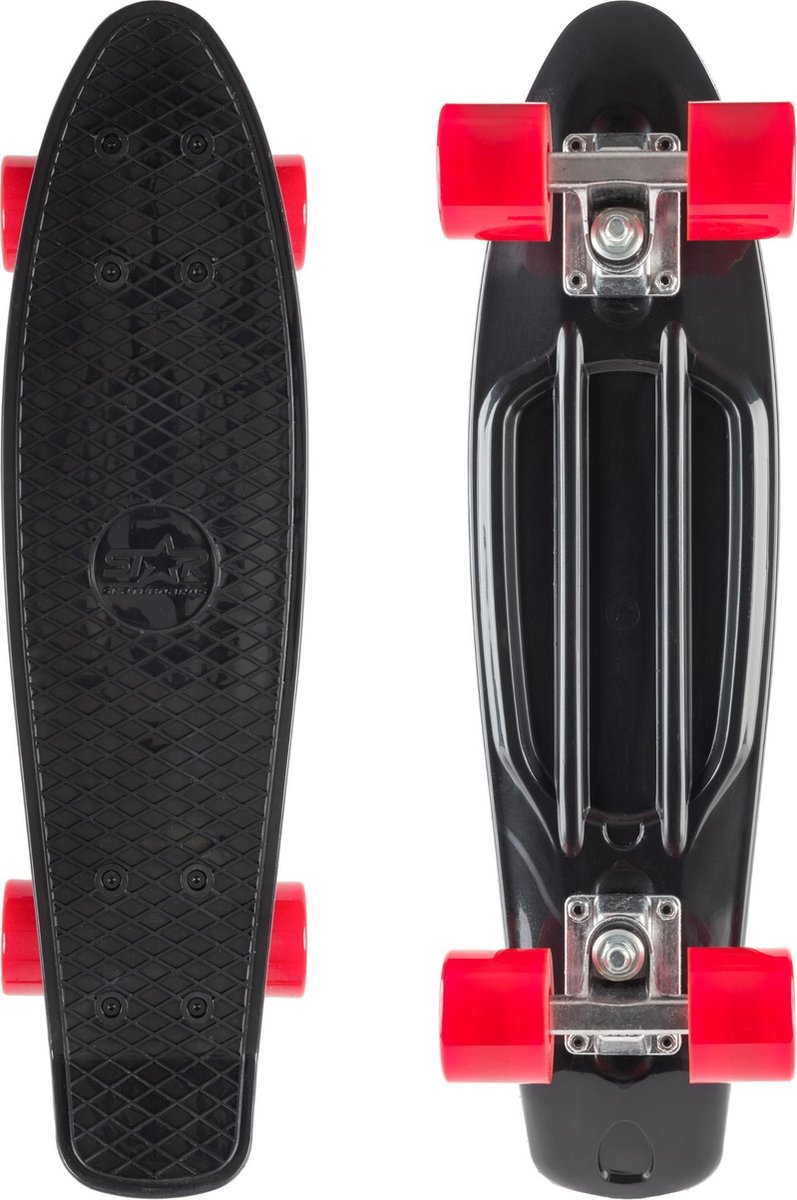 BikeStar Retro Fiszka Skateboard - Różowy, ABEC7, 100kg