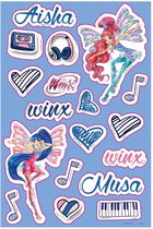 Winx Club Stickers Aisha Meisjes 10 X 22 Cm Papier 5 Stuks