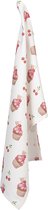 Clayre & Eef Torchon 50x70 cm Rouge Blanc Coton Cupcakes Torchon de cuisine
