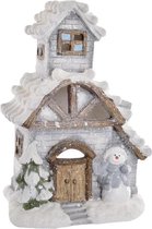 Decoratieve figuren DKD Home Decor Glasvezel Huis (29 x 22 x 40 cm)