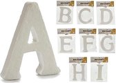 Letters ABCDEFGHI Wit - Decoratieve letters en cijfers (9 pcs)