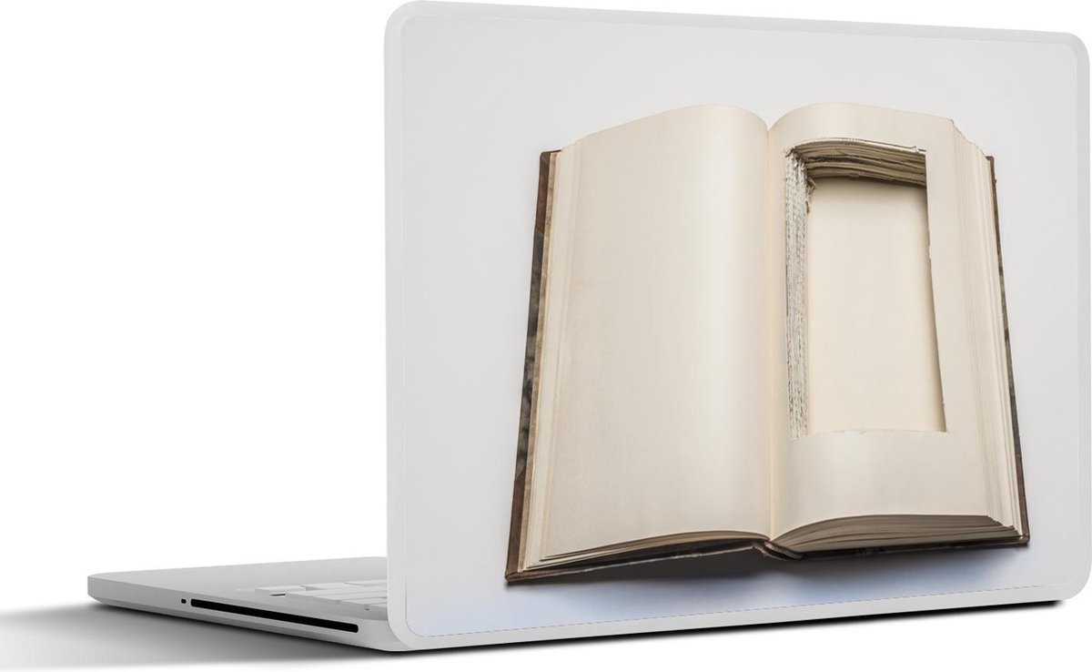 Afbeelding van product SleevesAndCases  Laptop sticker - 11.6 inch - Gat gemaakt in een boek