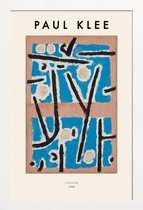 JUNIQE - Poster in houten lijst Klee - Untitled -60x90 /Blauw & Bruin