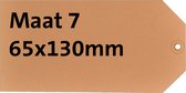 Label HF2 karton Nr7 200gr, 65x130mm 1000 st,