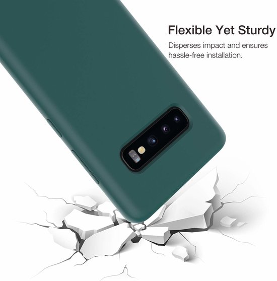 Coque en silicone Shieldcase Samsung Galaxy S10 - verte