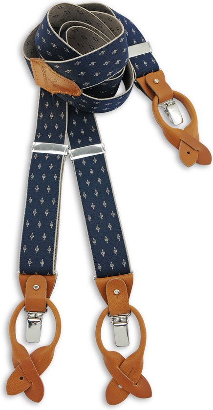 Foto: Sir redman bretels bretels monsieur chic marineblauw beige