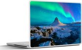 Laptop sticker - 17.3 inch - Noorderlicht in IJsland - 40x30cm - Laptopstickers - Laptop skin - Cover
