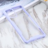 Voor Samsung Galaxy A72 5G acryl + kleur TPU schokbestendig hoesje (paars)