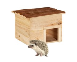 egelhuis - hout - 22,5 x 32 x 27 cm - tuin