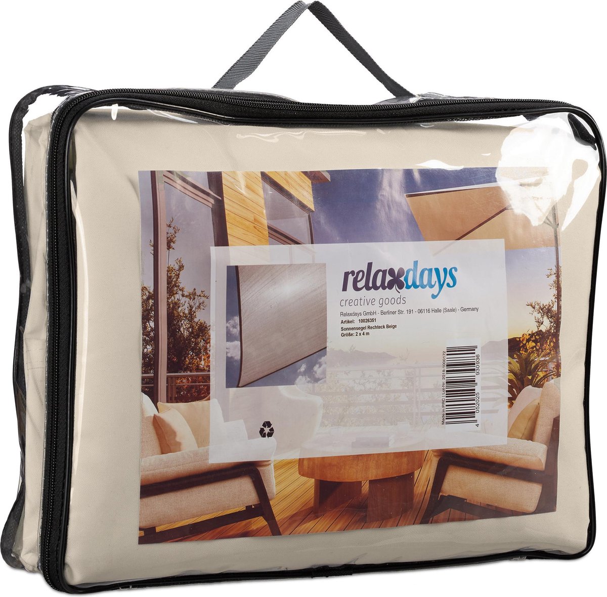 Malatec Schaduwdoek 3x2 - Crème - Waterbestendig & UV-beschermend Malatec Schaduwdoek 3x2 - Crème - Waterbestendig & UV-beschermend