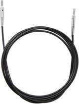 KnitPro Kabel met connector 150cm zwart.