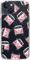 Casetastic Apple iPhone 13 Hoesje - Softcover Hoesje met Design - Little Casetastic Vans Pink Print