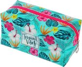 etui Tropical 19 x 10 x 10 cm aqua/roze