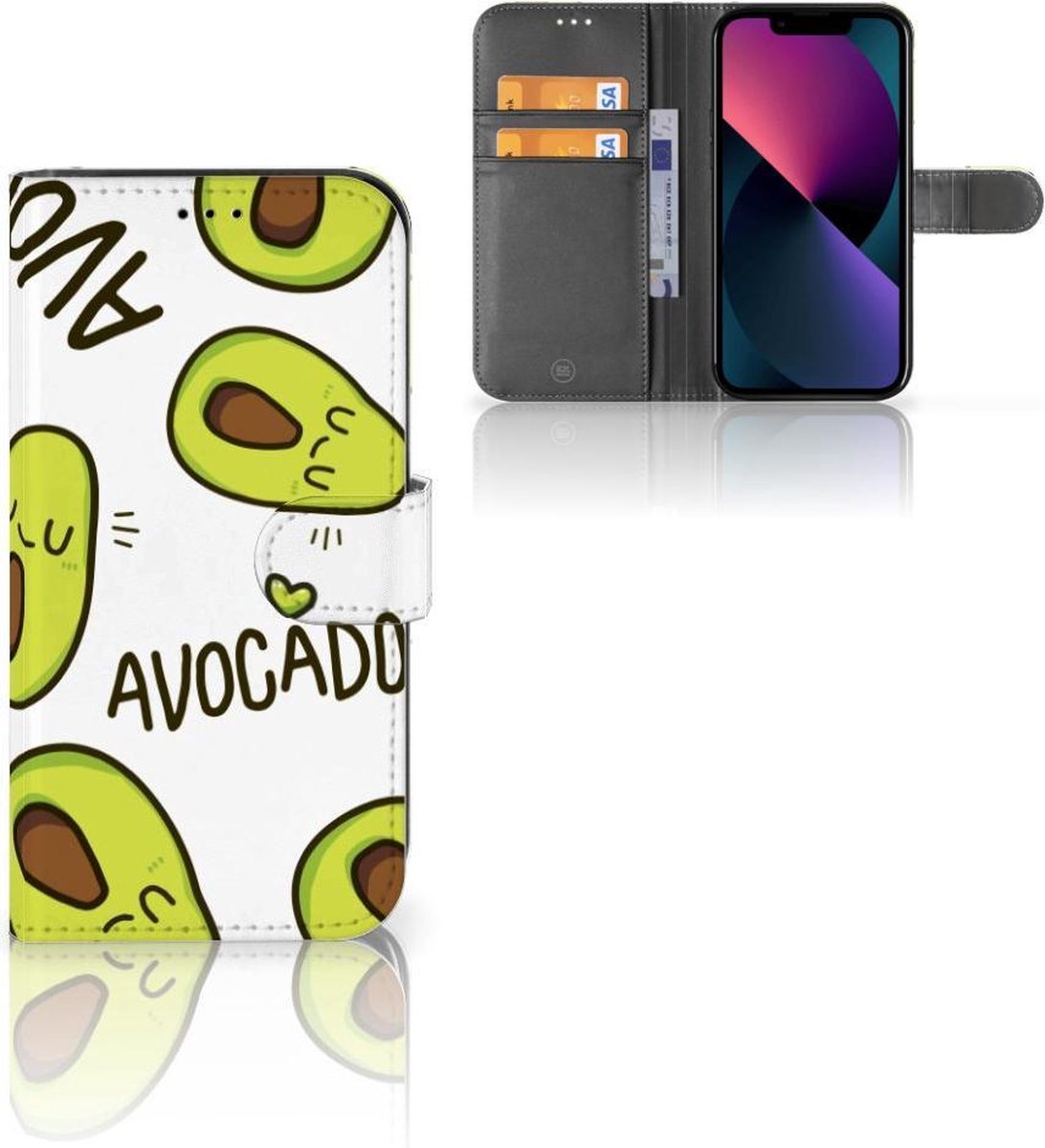 Apple iPhone 13 Leuk Hoesje Avocado Singing