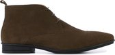 Giuseppe Maurizio Mannen Suède Effen Veterschoenen / Herenschoenen  W1005 - Bruin - Maat 43