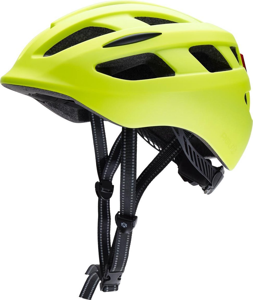 AGU Civick Fietshelm - Fluo Geel - L/XL - incl. Led licht