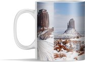 Mok - Sneeuw in Monument Valley in Amerika - 350 ml - Beker