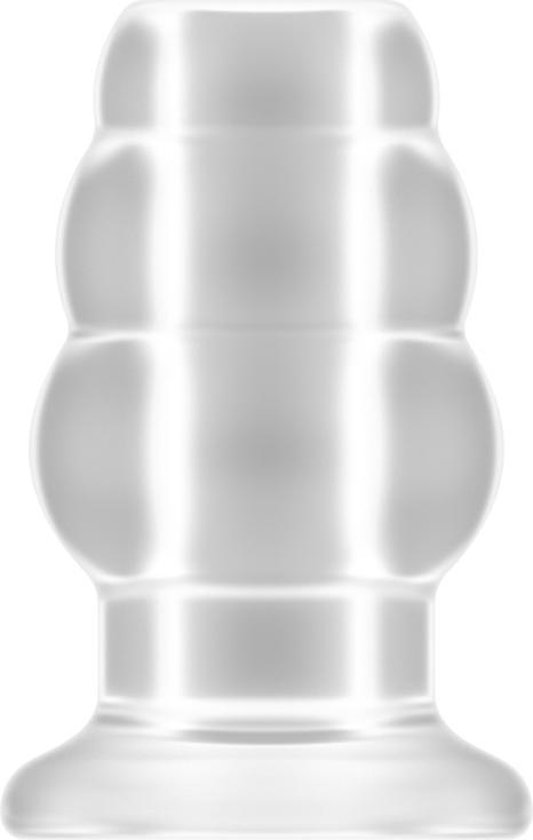 Foto: No 49 small hollow tunnel butt plug 3 inch translucent
