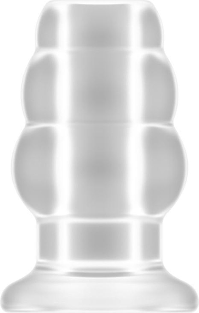 No.49 - Small Hollow Tunnel Butt Plug - 3 Inch - Translucent