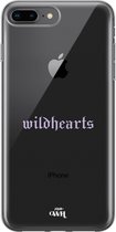 iPhone 7/8 Plus Case - Wildhearts Purple - xoxo Wildhearts Transparant Case