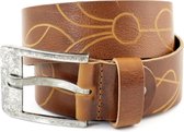 jamkaReD Herenriem Jeans 2147 - Cognac - 85 cm