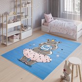 Tapiso Jolly Vloerkleed Babykamer Kinderkamer Dier Speelkleed Maat- 140x200