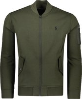 Polo Ralph Lauren  Sweater Groen Getailleerd - Maat M - Heren - Herfst/Winter Collectie - Polyester;Katoen