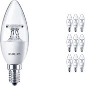 Voordeelpak 10x Philips CorePro LEDcandle E14 B35 4W 827 Helder | Vervangt 25W.