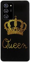 ADEL Siliconen Back Cover Softcase Hoesje Geschikt Voor Samsung Galaxy Note 20 - Queen Koningin