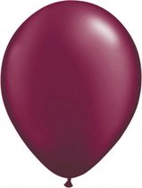 ballonnen metallic 30 cm latex rood 10 stuks