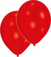 ballonnen Standard 27,5 cm latex rood 10 stuks