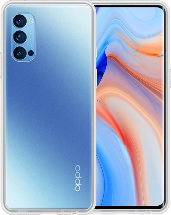 OPPO Reno 4 Pro (Version 5G) Coque en Siliconen Coque Arrière - Coque OPPO Reno 4 Pro Coque Siliconen - Transparente