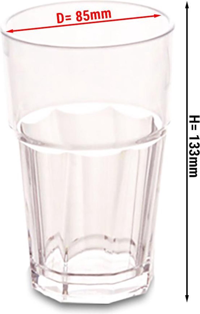 Polycarbonaat glazen - 300 ml - set van 50 | GGM Gastro