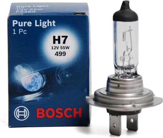 Bosch Ampoule H7 Halogène H7 12V 55W PX26d 1987302777 (2 Pièces)