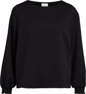 Vila T-shirt Viladee Boatneck L/s Top/su - Noos 14063316 Black Dames Maat - 44