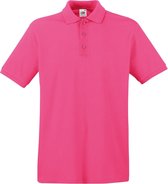 Roze polo shirt premium van katoen voor heren - Polo t-shirts voor heren 2XL (EU 56)