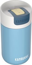 Kambukka Olympus Thermosbeker 300 ml - makkelijk reinigen - lekvrije Koffiebeker - RVS - Silk Blue